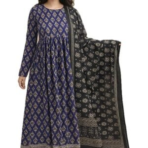 Rayon Anarkali Suit for Women with Dupatta 3 Piece Salwar Suit Kurta Sets for Women Ultra Soft Material and Regular Fit